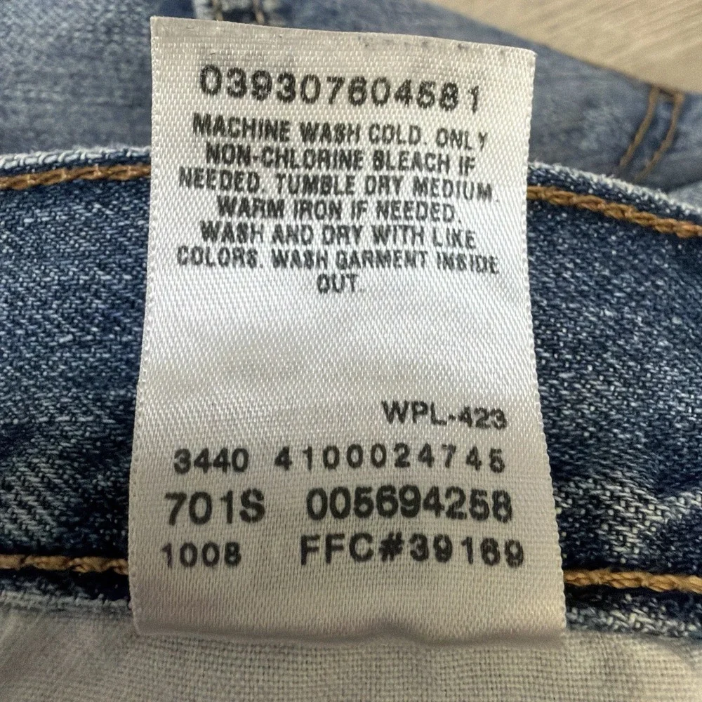 Levi's 569 Jeans Mens 34x28 Blue Loose Straight Baggy Y2K 2008 Denim